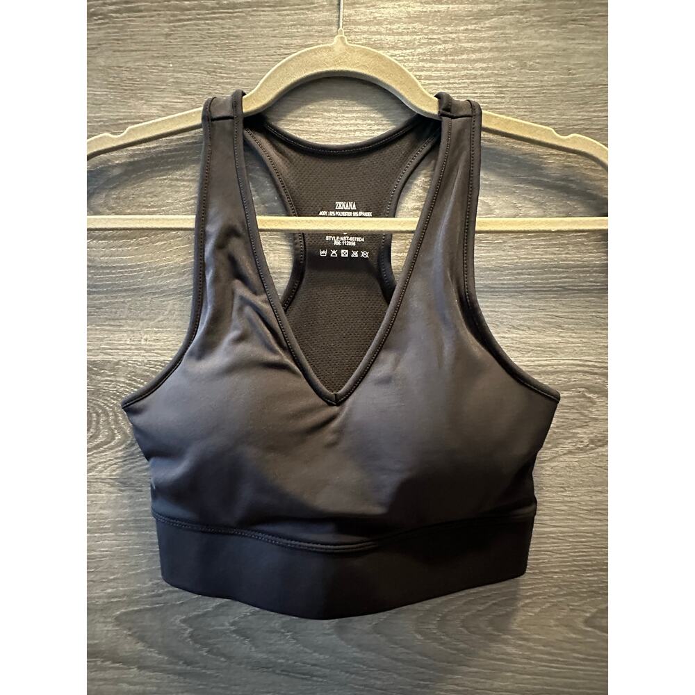 Black sports bra. Great support (L)